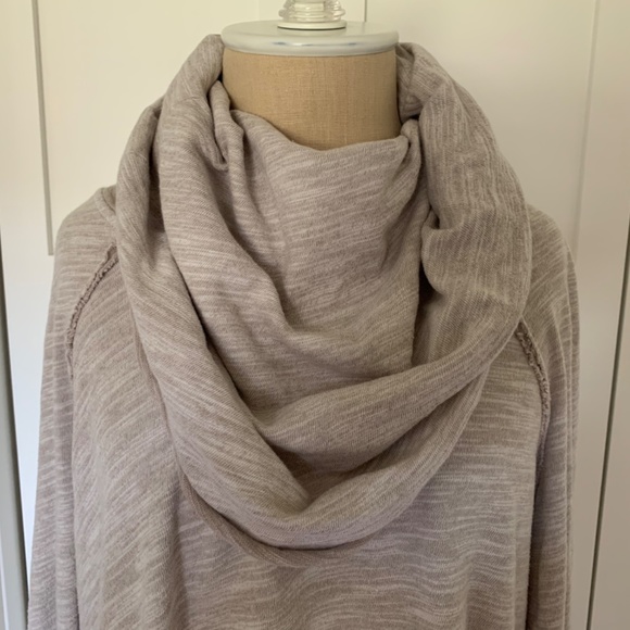 FREE PEOPLE FP BEACH COCOON COWL NECK PULLOVER SWEATER - Picture 8 of 11